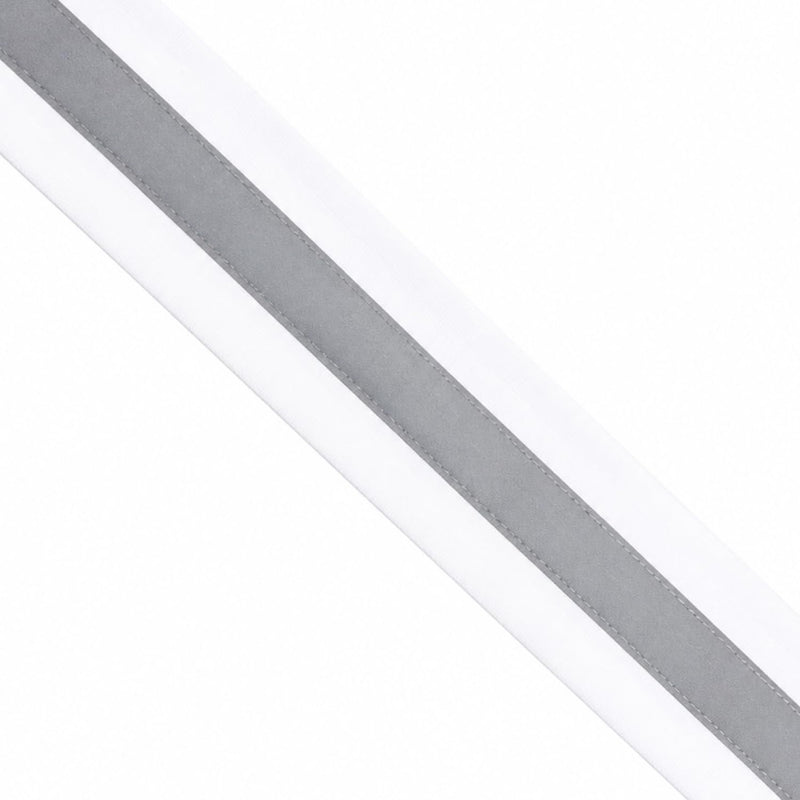 Reflective Tape for Clothing White 2'' x 16 ft High Visibility Sew On Safety Fabric Material Silver Warning Fluorescent Ribbon Ideal for Belt Jacket Pants Shoes Bags Clothes Raincoats Decor DIY