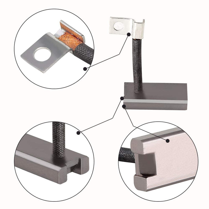 10L0L Golf Cart Starter Generator Brush Kit for Yamaha, EZGO, Club Car, OEM# 81-81200 26658-G01 101869302 JF2-81111-00-00 JF2-H1111-00-00, Set of 4