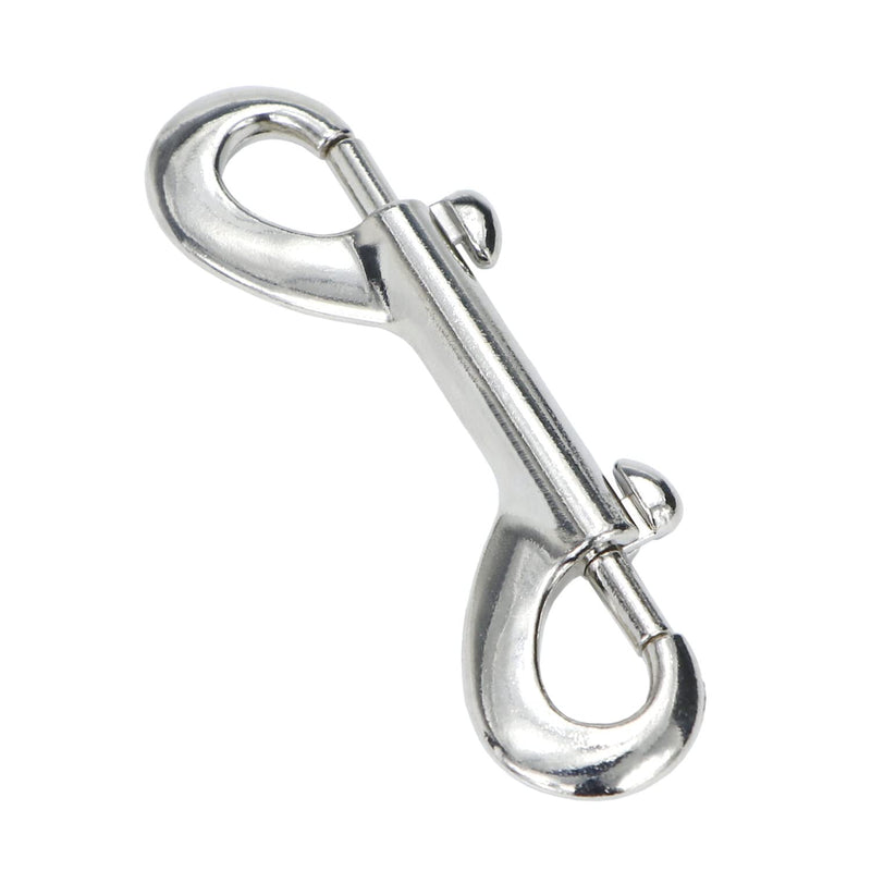 Metal Double Ended Bolt Snap Trigger Chain Diving Clips for Water Bucket Pet Feed Bucket Agricultural Equine Home Dog Leash Garage Use (3-1/2" (8cm), 20 Pack) 3-1/2" (8cm)