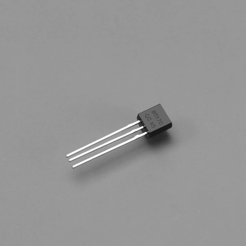 Pack of 50 BS170 Mosfet Transistor Replacement N Channel Rectifier MOSFET Tube N-Channel Field Effect Tubes Accessories for Electronic DIY Project DC Motor Control