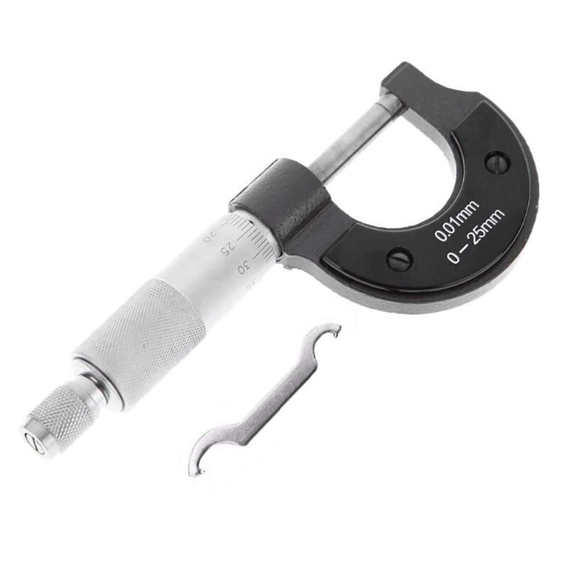 [Australia - AusPower] - Micrometer Digital Outside Micrometer 0-25 mm High Precision Electronic Standard Outside Metric Micrometer Slider Length Measuring Tool for Mechanics 
