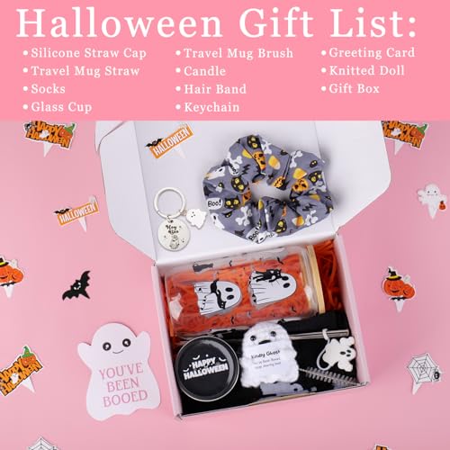 Ithmahco Boo Basket Stuffers with Goth Accessories for Women Pink