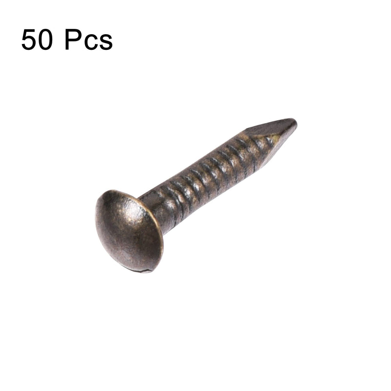 [Australia - AusPower] - uxcell Small Tiny Brass Nails 1.5x10mm for DIY Wooden Hardware Accessories 50pcs Bronze Tone 
