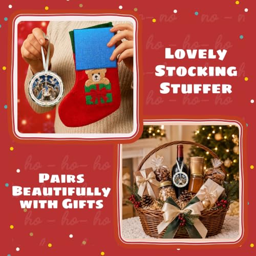 Nativity Ornaments - Catholic Religious Christian Jesus Christmas Ornaments Nativity