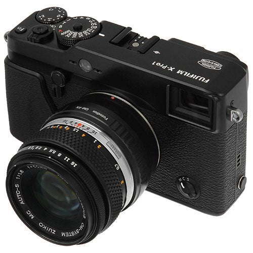 Fotodiox Lens Mount Adapter Compatible with Olympus Zuiko (OM) 35mm SLR Lens on Fuji X-Mount Cameras Olympus OM 35mm Standard