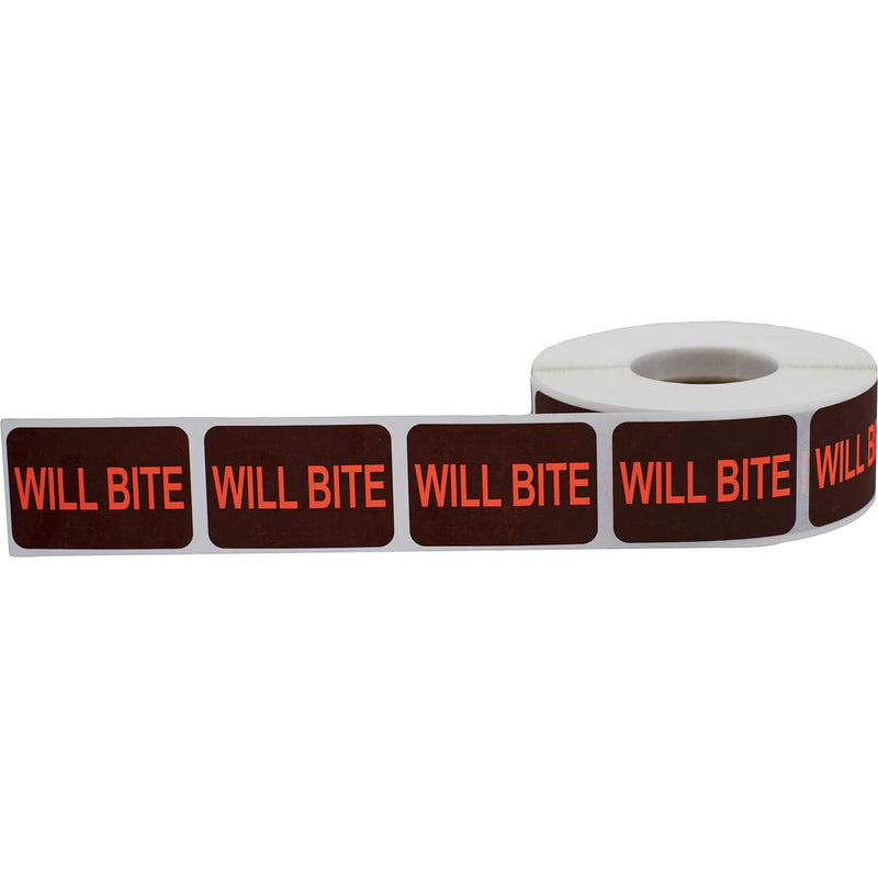 Will Bite Veterinary Labels 1 x 1.5 Inch 500 Total Stickers