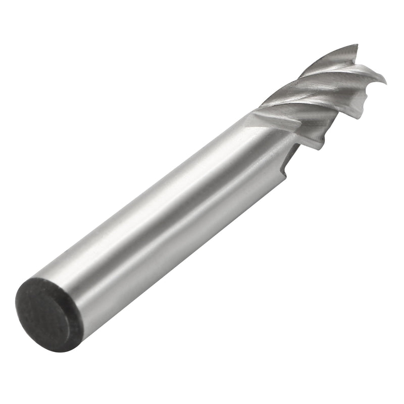 [Australia - AusPower] - uxcell a15082100ux0039 3/8 x 3/8 Inch HSSAL 4 Flutes Straight Shank End Mill Cutter Bits 2pcs (Pack of 2) 