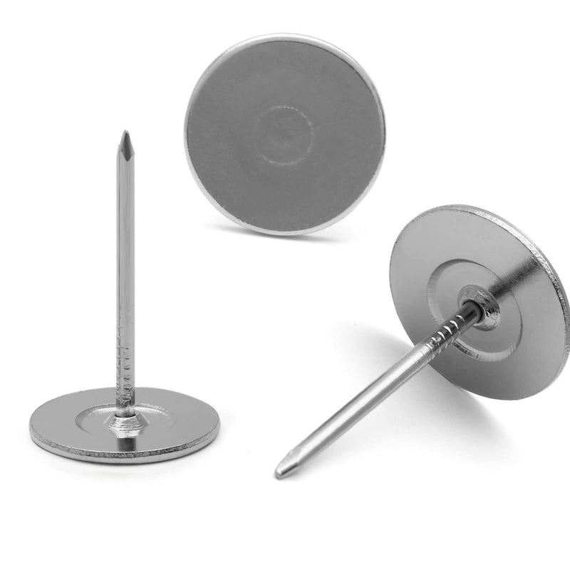 [Australia - AusPower] - 20 Pcs Silver Flat Head Thumb Tacks, 0.75'' Upholstery Tacks Upholstery Nails Furniture Nails Sofa Nail Push Pins for Furniture and DIY Decorative 20 Silver, 0.75" x 1.18" / 19 x 30 mm 