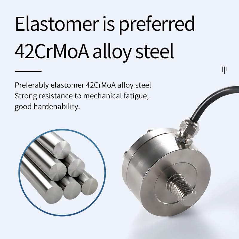 [Australia - AusPower] - Tie Rod Load Cell Sensor,Tension Compression Force Weight Pressure for Scale Sensor,High Precision ±0.2% Outer Diameter 51mm Height 71mm with 2m Cable Range (0-300KG) 0-300KG 