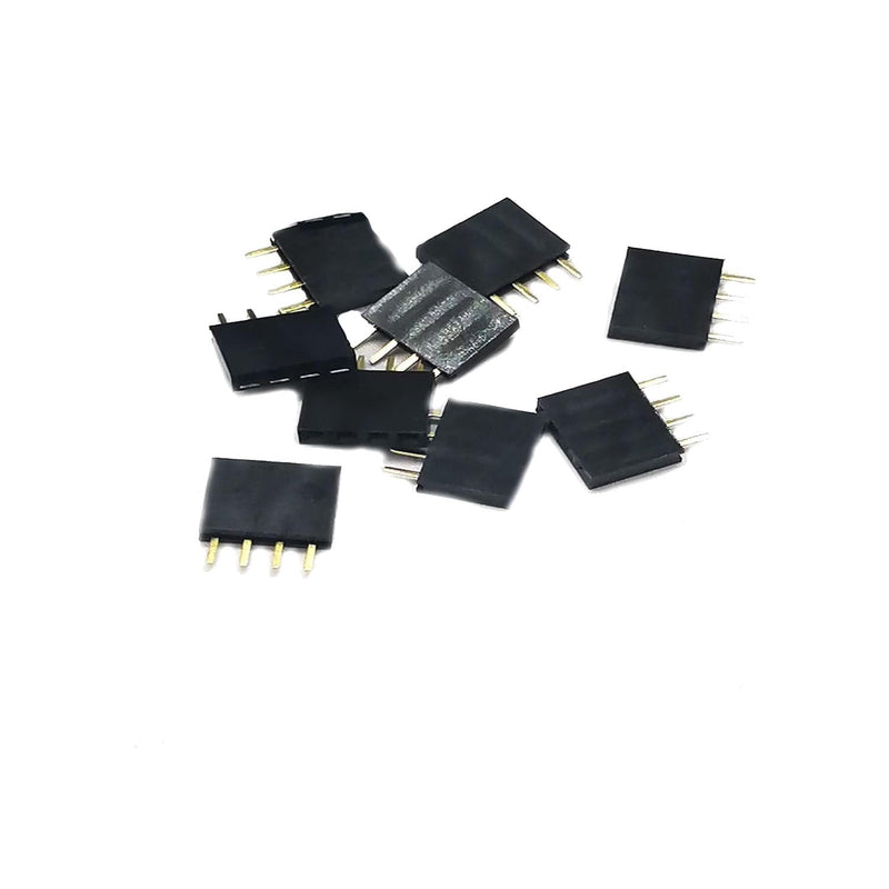 [Australia - AusPower] - ?Pack of 60?1X 4Pins Single Row Female Female Pin Headers 2.54mm Pitch PCB Header Connector 