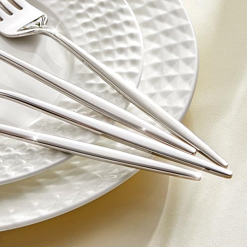 KINGSTONE 12-Piece Dinner Forks Set 8.5", Food Grade 18/10 Stainless Steel