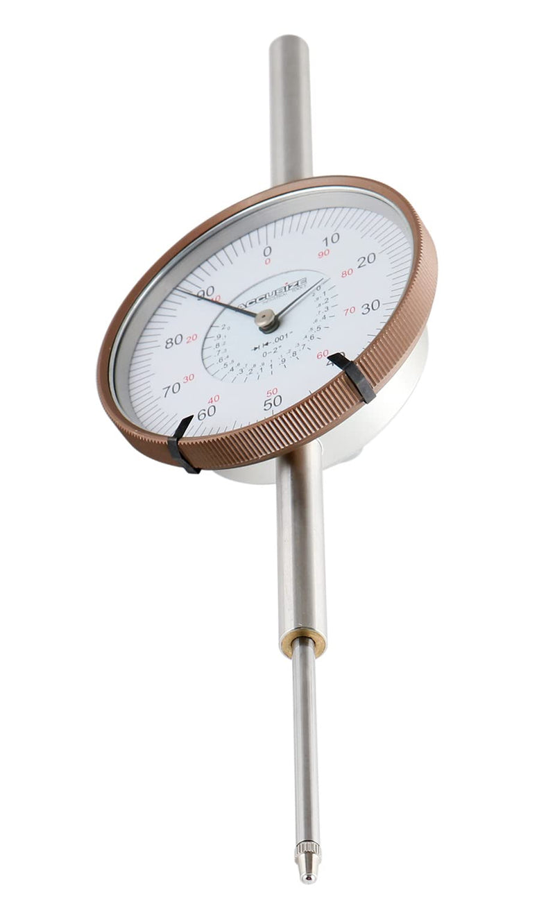 [Australia - AusPower] - Accusize Industrial Tools Agd2 Style 0-2'' by 0.001'' Dial Indicator with A 3'' Big Face, Lug Back, P900-S090 0-2" x 0.001" with big face 
