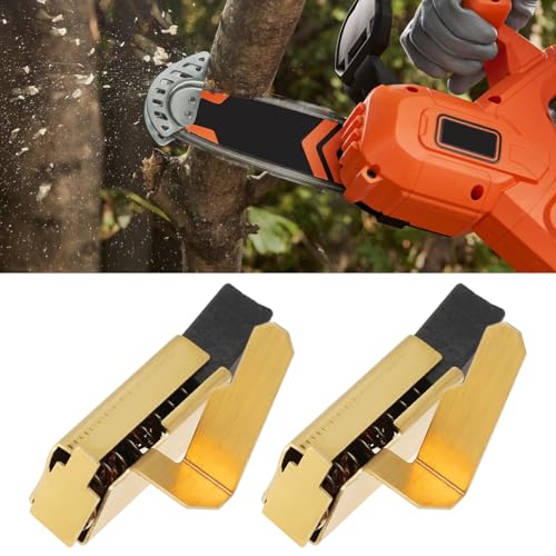 EMSea Carbon Brushes for Power Tools with Metal Casing, Internal Spring, 6.5 x 9.5 x 17.5 mm, Compatible with Black & Decker Chainsaws, 2 Pairs 4