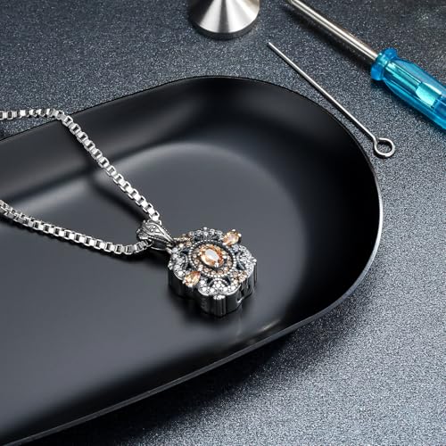 Urn Necklaces for Ashes Sterling Silver Cremation Jewelry Memorial Keepsake for Women