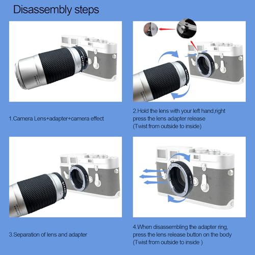 PK to LM Lens Adapter for Pentax K PK P/K Mount Lens to for Leica M L/M M9 M8 M7 M6 M5 (PK-L/M Adapter) Pentax K PK to LM Adapter