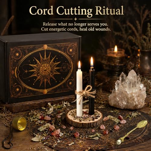 Witchcraft Kit for Spells, Wiccan Supplies and Tools for Rituals