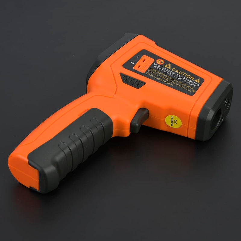 [Australia - AusPower] - Infrared Thermometer Gun, Touchless Thermometer PM6530D High Precision NO Contact Digital Laser Thermometer Gun -50C~800℃/ -58~1472 ℉ (1PC) for Cooking, Oven and Meat orange+black 