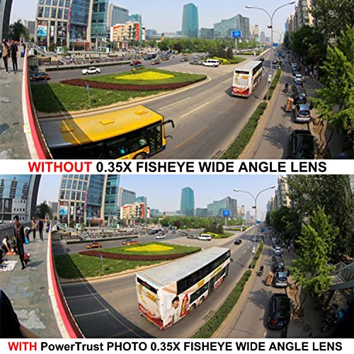 52mm 0.35x Fisheye Wide Angle Lens for Nikon D5100 D5200 D5300 D5500 D3000 D3100 D3200 D3300 D3400 D3500 D7000 D7100 DSLR Cameras 52MM