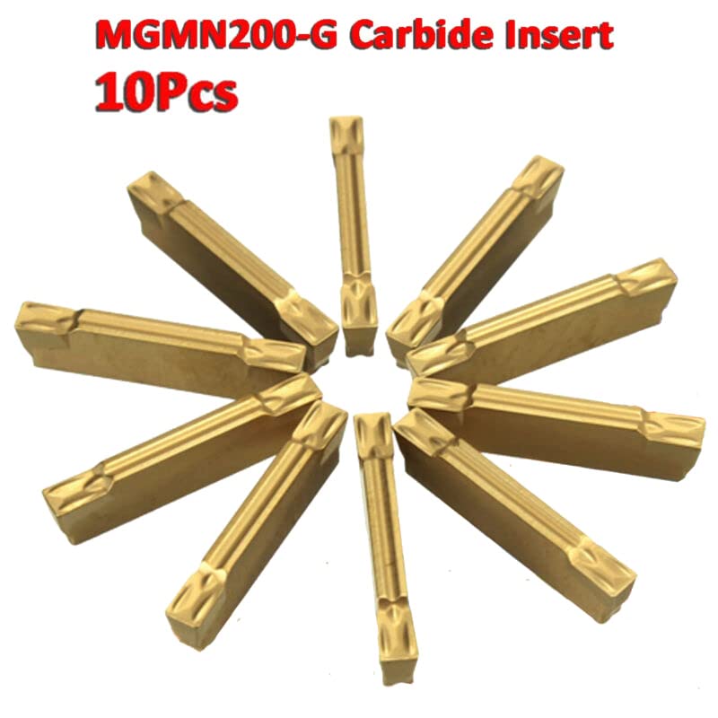 MGMN200-G 2mm Wide Carbide Insert for MGEHR MGIVR Groove Cutter (Pack of 10)