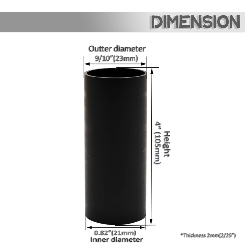 [Australia - AusPower] - 2 3 4 6 7 Inch Black Plastic Candle Cover Sleeves,Chandelier Socket Sleeves,Candelabra Base E12 Socket Covers Set of 12 (4-Inch Long / 12-Pack) 4-Inch Long / 12-Pack 