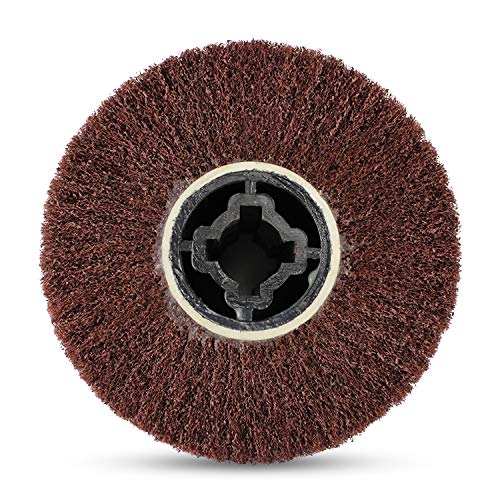 [Australia - AusPower] - BHA Surface Conditioning Finishing Drum, 4.5" x 4" with 3/4" Quad Keyway (240 Grit) 240 Grit 