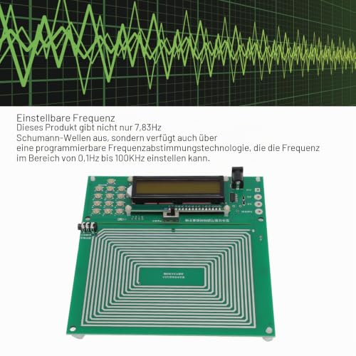 Wave Generator, Frequency Generator, 0.01-100,000Hz, Adjustable Frequency, 7.83Hz, Sine, Rechargeable USB Low Frequency Pulse Generator, Multiple Waveforms