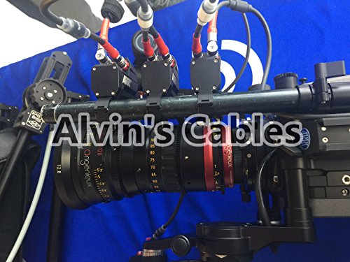 Alvin's Cables 4 Pin Male to 4pin Male Cable for Arri LBUS FIZ MDR Focus Right Angle to Straight 180° Right Angle to Straight