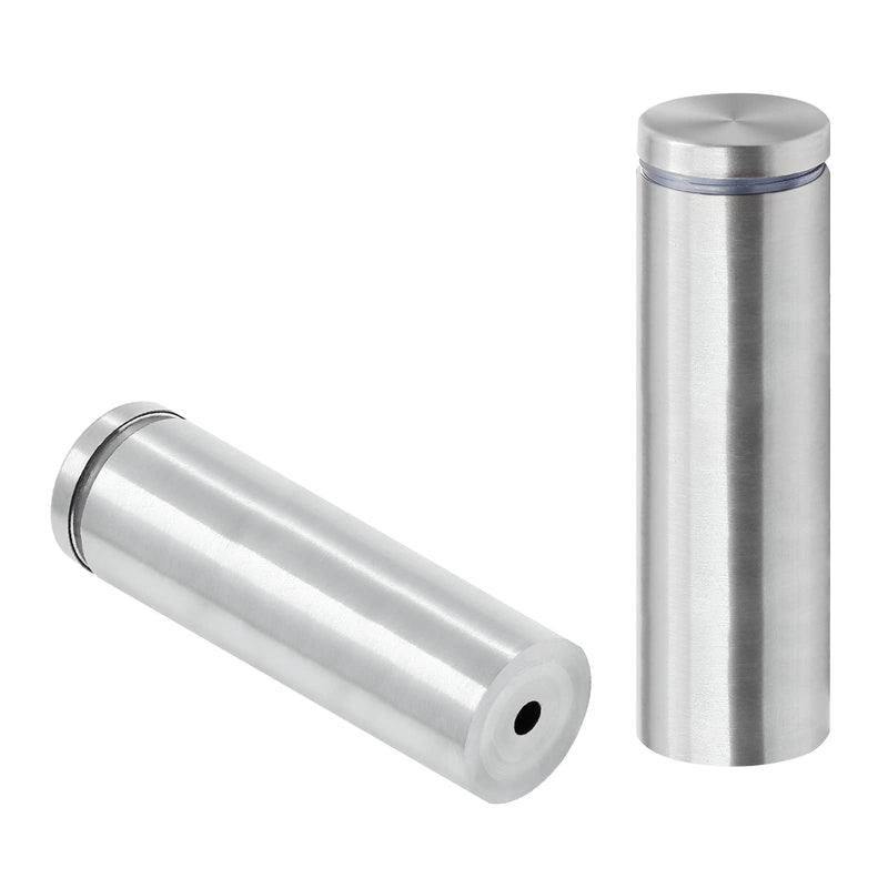 [Australia - AusPower] - Luomorgo 12 Pcs 3/4" x 3.15" Stainless Steel Standoff Screws, Wall Sign Standoff Mounting Hardware Advertising Glass Standoff Nail for Hanging Acrylic Picture Frame, Silver Silver, 12 Pcs 3/4" x 3.15" / 19 x 80mm 