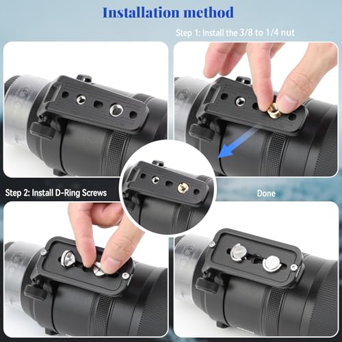 Leftfoto Lens Plate for Nikon Nikkor Z 180-600mm F5.6-6.3 VR Lens, Replacement Foot Mount - Arca Swiss Style