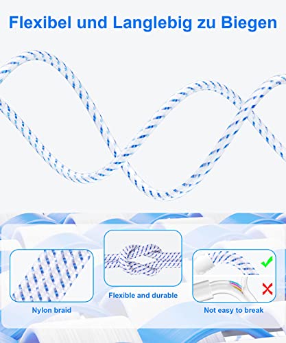 LAN/Network Cable, Cat 8, Ethernet Cable, 1 m, 2 m, 3 m, 5 m, 10 m, 15 m, 20 m, 30 m, 40 Gbps, 2000 MHz, Gigabit S/FTP Patch Cable with RJ45 Connector for PS5, Laptop, Faster than Cat 7 (0.5 m) | 40Gbps 2000MHz S/FTP Patchkabel mit rj45 Stecker für kur...