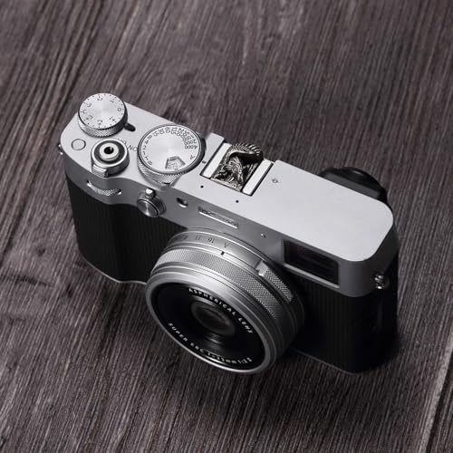 Eagle Motif Metal Hot Shoe Cover for Fujifilm X100VI XT30III for Nikon Silver