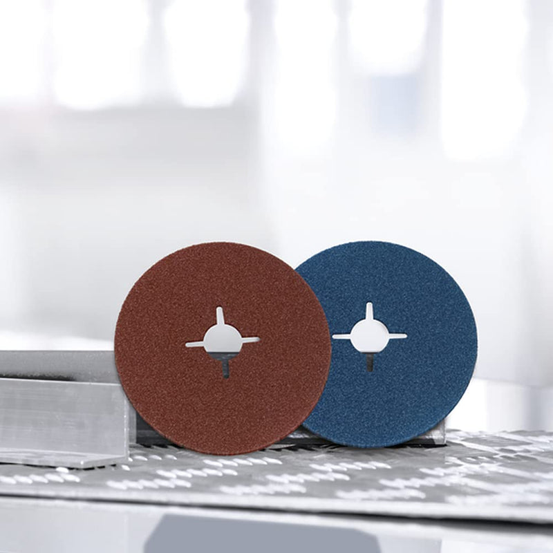 [Australia - AusPower] - Bosch Fibre Sanding Disc for Angle Grinder Corundum 2608605467-115 mm, 22 mm, 80 10 pieces (Pack of 1) 1 piece 