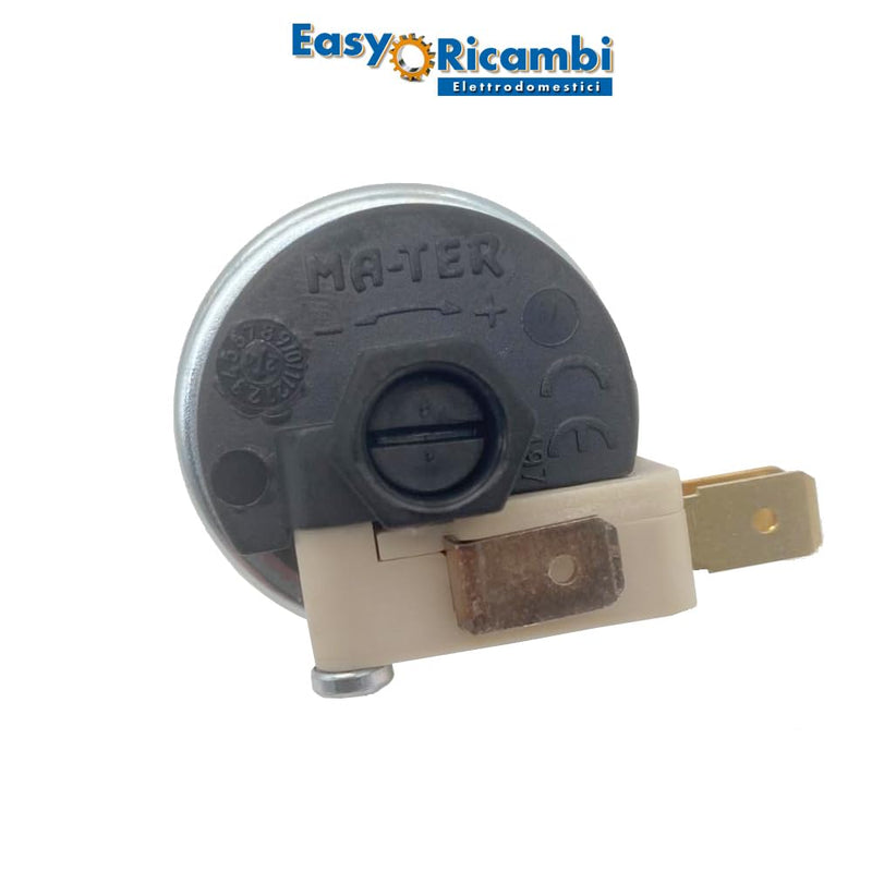 Easyricambi Pressure Switch Water Pump XP110, Adjustable Water Pressure Sensor from 2 to 6 Bar, 1/4 Inch Gas Connection, Screw Adjustment, for Monitoring and Controlling Water Pressure