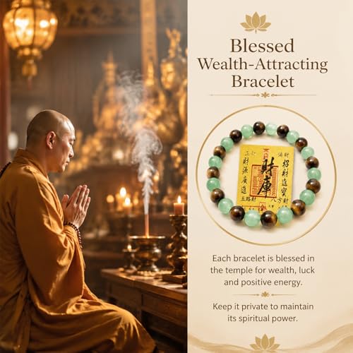 Money Wealth Attracting Bracelet, Chinese Good Luck Amulet