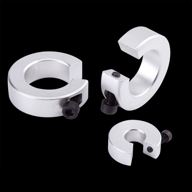 [Australia - AusPower] - (Pack of 4) Shaft Collar Set for Linear Rail SBR20, All in One Clamp-on Shaft Collar with M4 Set Screw, Bore 20mm, OD 40mm, Thickness 12mm 20mm Bore Size 