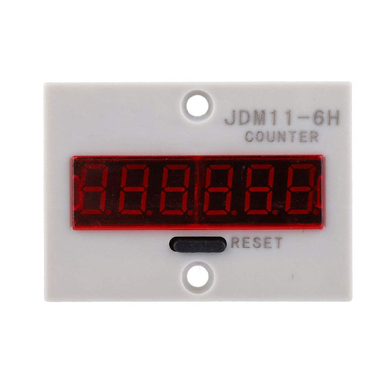 [Australia - AusPower] - JDM11-6H Electronic Counter 6 Digits LED Digital Display Counter Relay Converter Counting Professional Accessories (AC/DC24V) AC/DC24V 