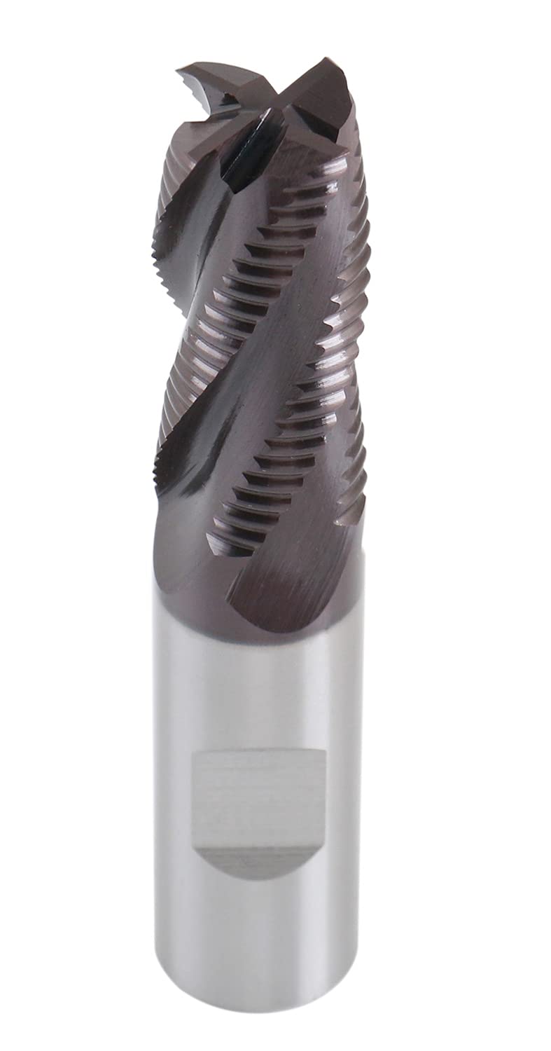 [Australia - AusPower] - Accusize Industrial Tools Standard Tooth M42 8% Cobalt Tialn Roughing End Mill, 3/4'' by 3/4'' by 1-5/8'' Flt Length, 1102-0034 3/4" Dia, 3/4" Shk Dia, 1-5/8" Flt Length 