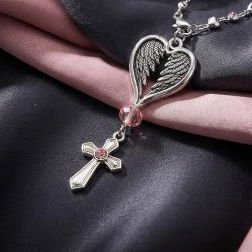 Steering Wheel Charm Accessory,Christian Cross for Car Mirror Hanging,Guardian Angel for Car,Guardian Angel Rearview Mirror Charm Ornament,Christian Protection for Bag