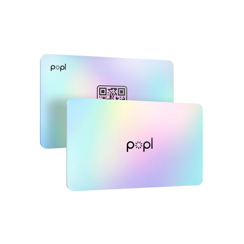 [Australia - AusPower] - Popl Digital Business Card - Smart NFC Networking Card - Tap to Share - iPhone & Android (Prism) Prism 