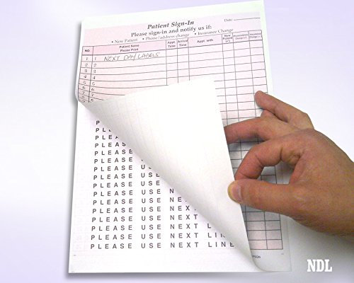 [Australia - AusPower] - NextDayLabels - NCR Carbonless 3 Part Patient Sign in Forms, HIPAA Approved and Compliant for Confidentiality in All Medical Offices. (Burgundy) Burgundy 