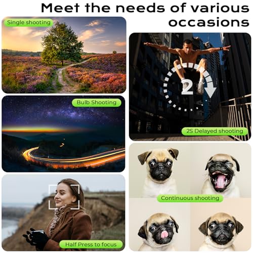 Hanpusen Rechargeable Camera Remote Shutter Release for Nikon