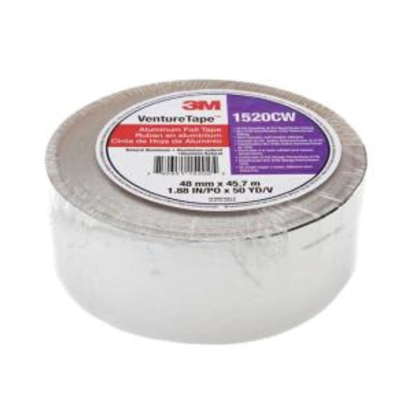 3M Venture Tape 1520CW Aluminum Foil Tape – 2.83 inches x 150 feet, 1.8 mil Thickness, Cold Weather Solvent Acrylic Adhesive, High Strength, Conforms to Irregular Surfaces