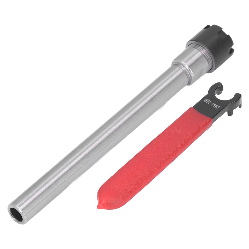 [Australia - AusPower] - Hilitand Collet Holder ER11 100 Collet Holder Cylinder Shaft Extension Rod with Key for CNC Milling Turning Tool 1-7 mm Clamping Range Collets (C10-ER11M-100L) C10-er11m-100l 