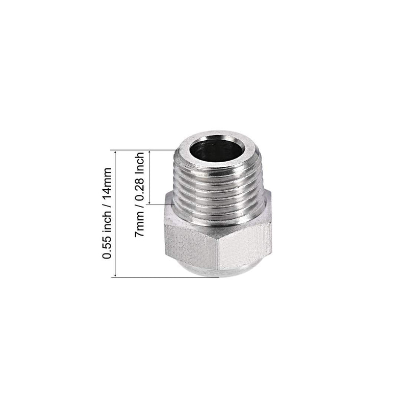 [Australia - AusPower] - uxcell Exhaust Muffler NPT1/8 Male Thread Strainer Stainless Steel Breather Pneumatic Air Muffler 