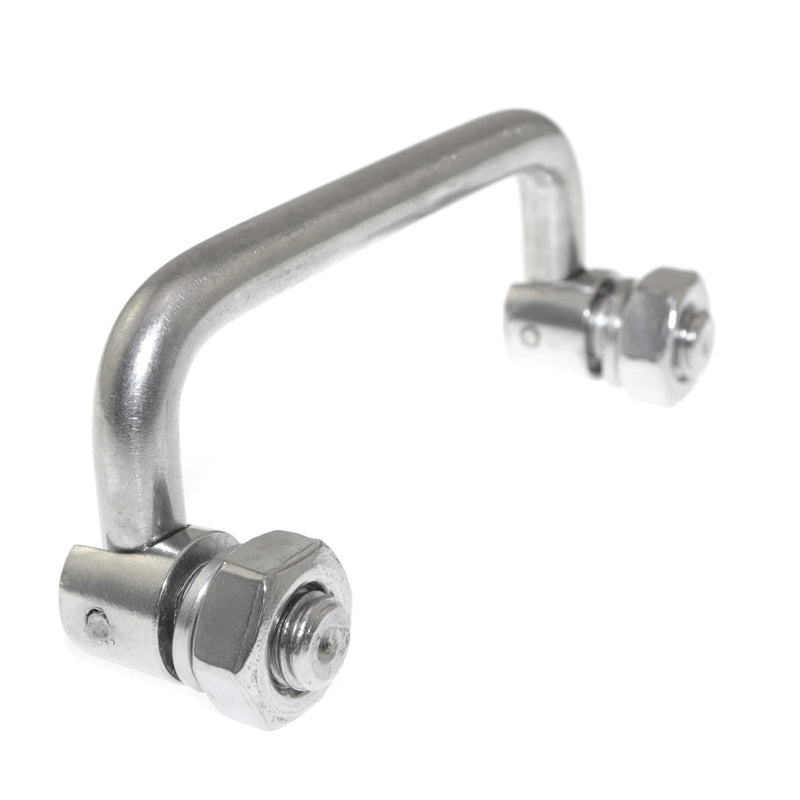 [Australia - AusPower] - 304 Stainless Steel U-Shaped Folding Metal Cabinet Handle Hole 90mm/3.5in Folding Handle Tool Box Handle 