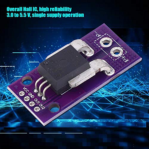 ACS758LCB-050B-PFF-T Linear Current Hall Current Sensor Module Analog Signal Output for Hall Effect Based 50A AC/DC Current Sensor Compatible with Interface
