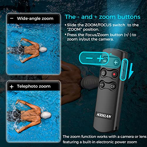 Wireless Remote Shutter Release for Sony ZV-E10, ZV-1, A7III, A7IV, a6400