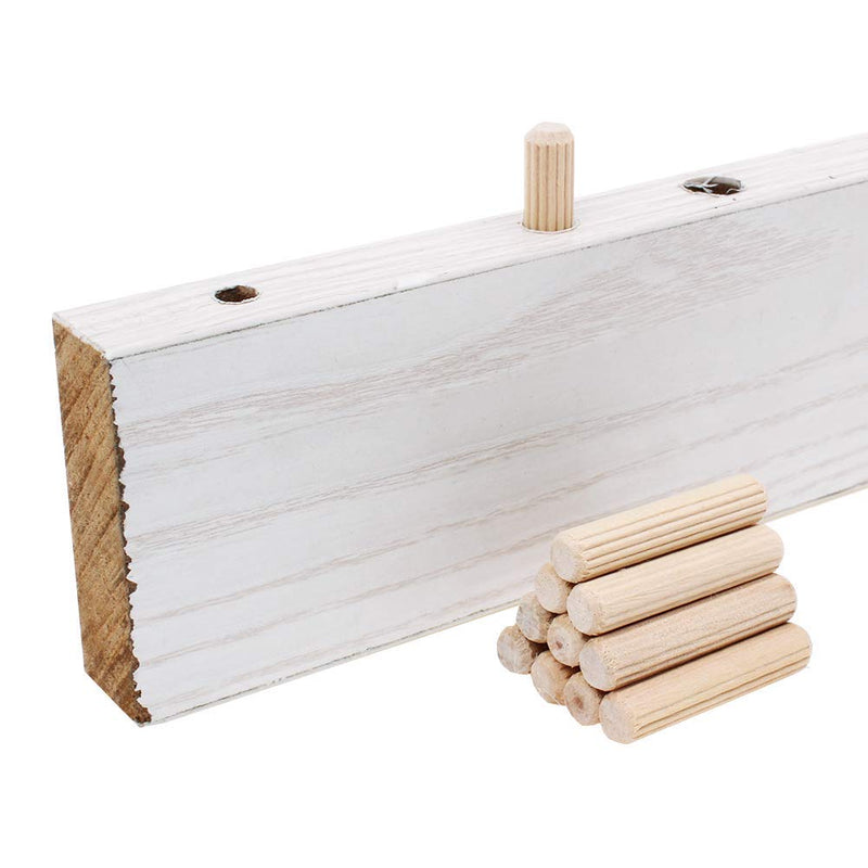 [Australia - AusPower] - 100 Pack 3/8" Wood Dowel Pins Straight Grooved Pins for Furniture Door and Dowel jig (3/8 in) 