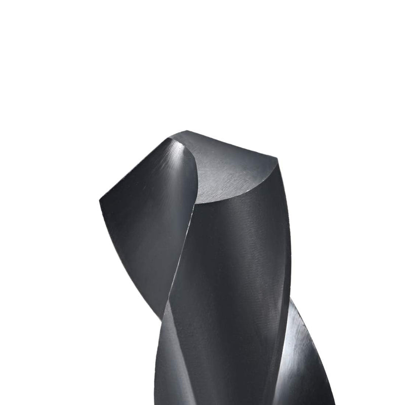 uxcell 1/2" Reduced Shank Drill Bits 35mm Black Nitride Coated High Speed Steel HSS 6542, Twist Drill Bit for Stainless Steel Alloy Metal Plastic