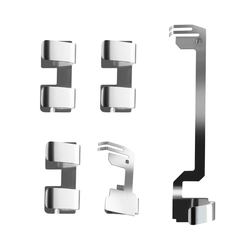 [Australia - AusPower] - Battery Compartment Contact Piece Compatible with FLUKE 187 Multimeter Battery Contact Plate Replacement Parts (Silver) silver 
